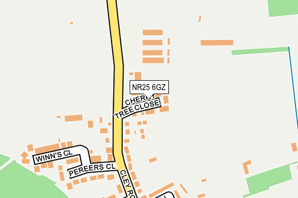 NR25 6GZ map - OS OpenMap – Local (Ordnance Survey)