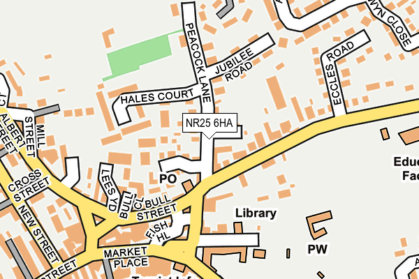 NR25 6HA map - OS OpenMap – Local (Ordnance Survey)