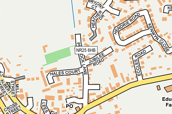 NR25 6HB map - OS OpenMap – Local (Ordnance Survey)