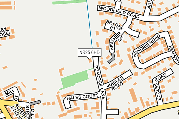 NR25 6HD map - OS OpenMap – Local (Ordnance Survey)