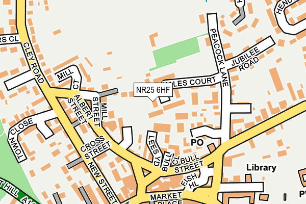 NR25 6HF map - OS OpenMap – Local (Ordnance Survey)