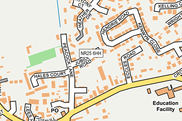 NR25 6HH map - OS OpenMap – Local (Ordnance Survey)