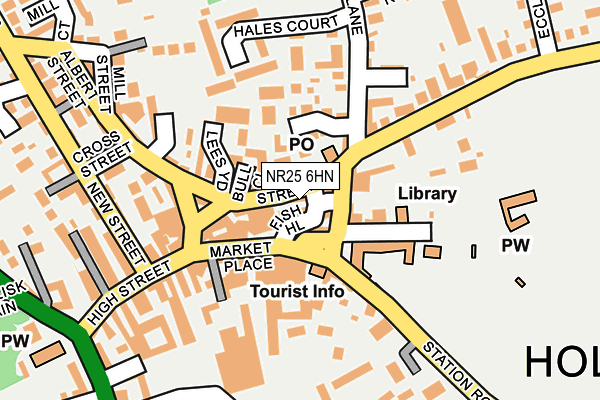 NR25 6HN map - OS OpenMap – Local (Ordnance Survey)