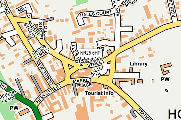 NR25 6HP map - OS OpenMap – Local (Ordnance Survey)