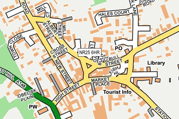 NR25 6HR map - OS OpenMap – Local (Ordnance Survey)