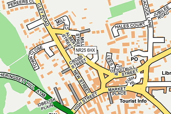 NR25 6HX map - OS OpenMap – Local (Ordnance Survey)