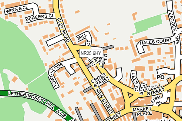 NR25 6HY map - OS OpenMap – Local (Ordnance Survey)