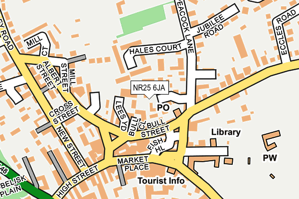 NR25 6JA map - OS OpenMap – Local (Ordnance Survey)