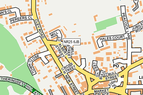 NR25 6JB map - OS OpenMap – Local (Ordnance Survey)