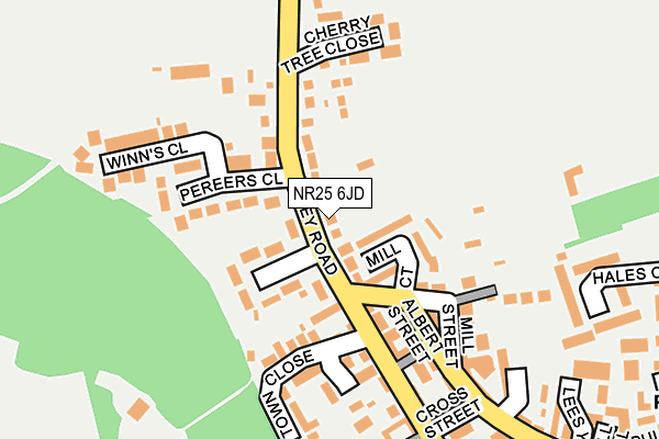 NR25 6JD map - OS OpenMap – Local (Ordnance Survey)