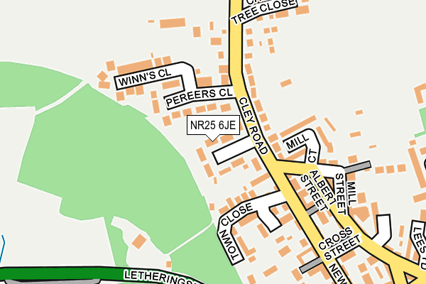 NR25 6JE map - OS OpenMap – Local (Ordnance Survey)