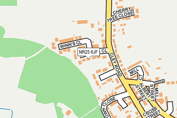 NR25 6JF map - OS OpenMap – Local (Ordnance Survey)