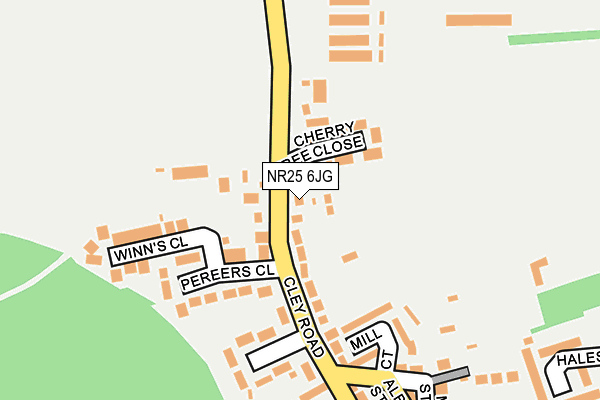 NR25 6JG map - OS OpenMap – Local (Ordnance Survey)