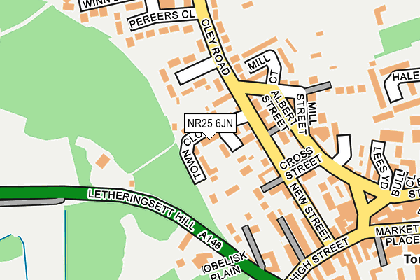 NR25 6JN map - OS OpenMap – Local (Ordnance Survey)