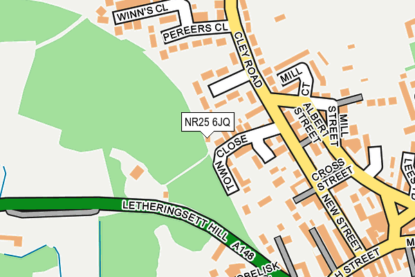 NR25 6JQ map - OS OpenMap – Local (Ordnance Survey)
