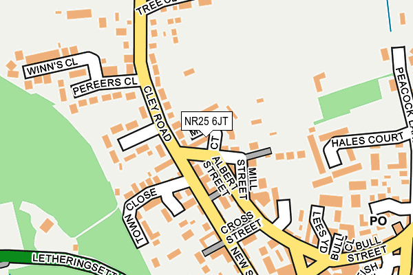 NR25 6JT map - OS OpenMap – Local (Ordnance Survey)