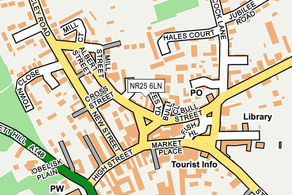 NR25 6LN map - OS OpenMap – Local (Ordnance Survey)