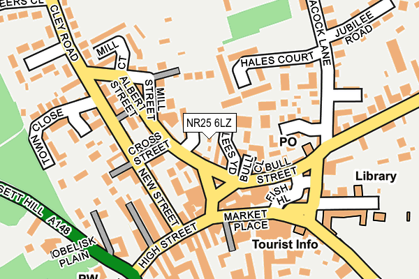 NR25 6LZ map - OS OpenMap – Local (Ordnance Survey)