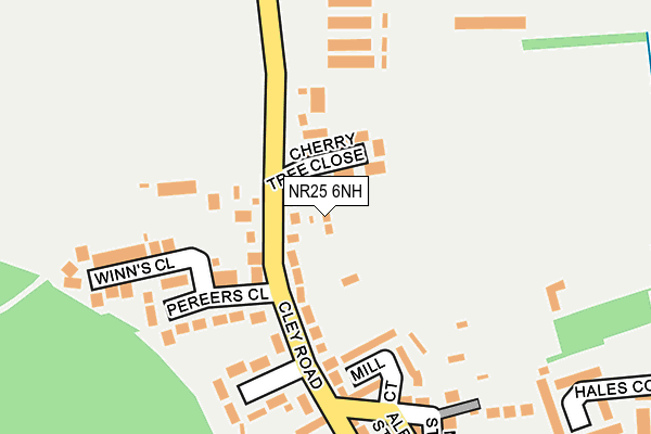 NR25 6NH map - OS OpenMap – Local (Ordnance Survey)