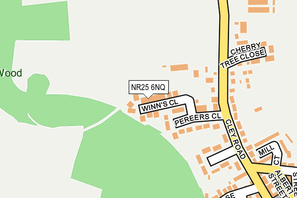 NR25 6NQ map - OS OpenMap – Local (Ordnance Survey)