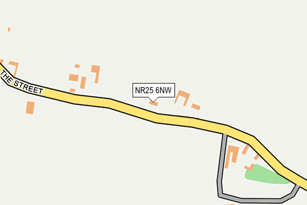 NR25 6NW map - OS OpenMap – Local (Ordnance Survey)