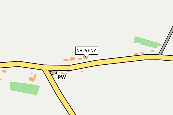 NR25 6NY map - OS OpenMap – Local (Ordnance Survey)