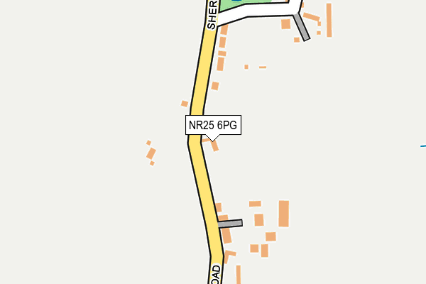 NR25 6PG map - OS OpenMap – Local (Ordnance Survey)