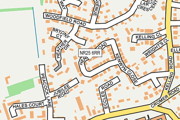 NR25 6RR map - OS OpenMap – Local (Ordnance Survey)