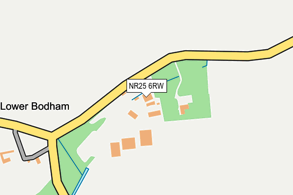 NR25 6RW map - OS OpenMap – Local (Ordnance Survey)