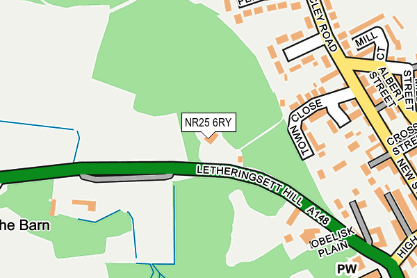 NR25 6RY map - OS OpenMap – Local (Ordnance Survey)