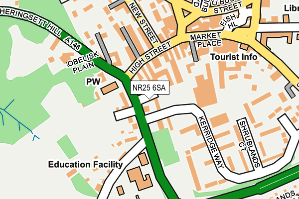 NR25 6SA map - OS OpenMap – Local (Ordnance Survey)