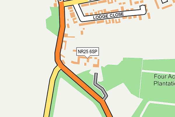 NR25 6SP map - OS OpenMap – Local (Ordnance Survey)