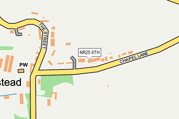 NR25 6TH map - OS OpenMap – Local (Ordnance Survey)