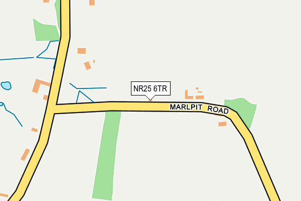 NR25 6TR map - OS OpenMap – Local (Ordnance Survey)