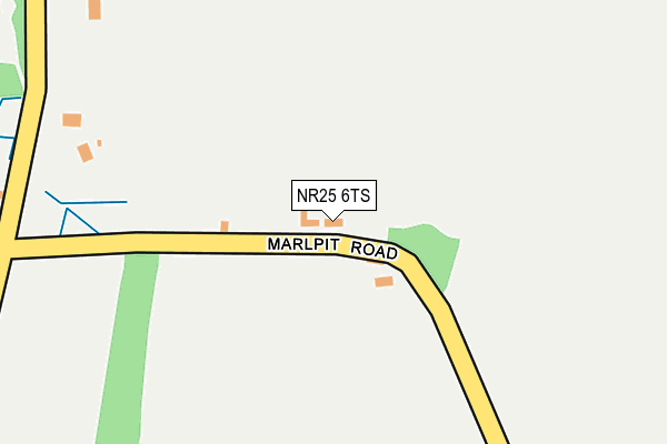 NR25 6TS map - OS OpenMap – Local (Ordnance Survey)