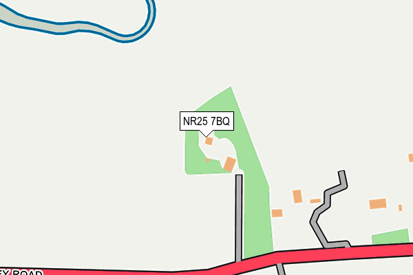 NR25 7BQ map - OS OpenMap – Local (Ordnance Survey)