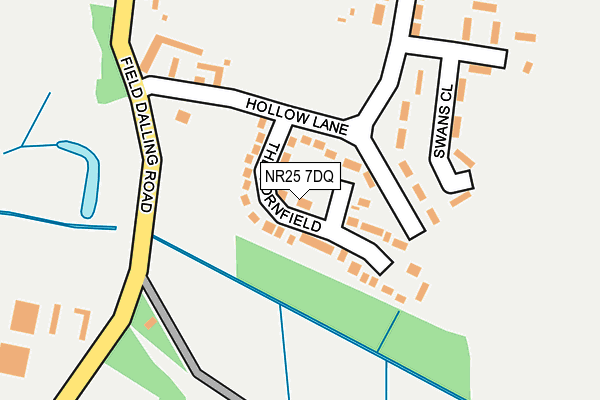 NR25 7DQ map - OS OpenMap – Local (Ordnance Survey)