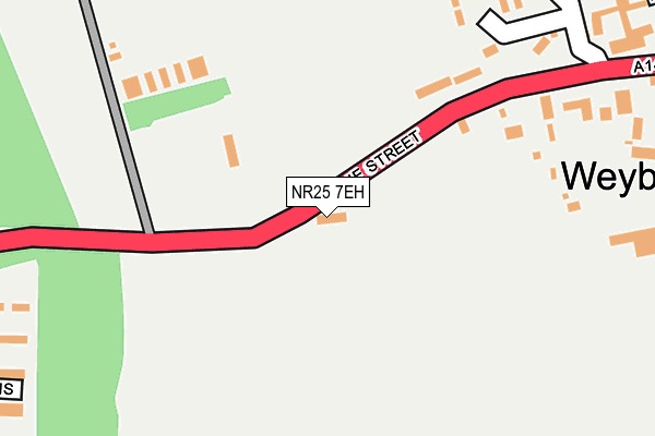 NR25 7EH map - OS OpenMap – Local (Ordnance Survey)