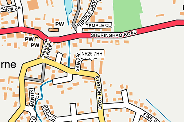 NR25 7HH map - OS OpenMap – Local (Ordnance Survey)