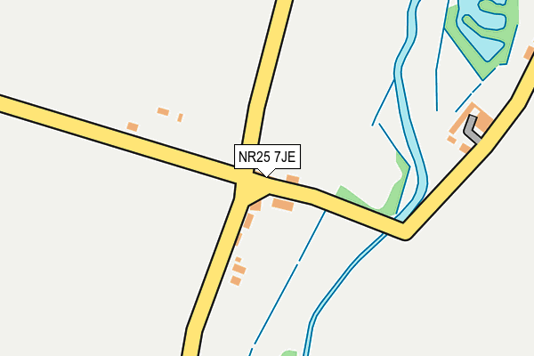 NR25 7JE map - OS OpenMap – Local (Ordnance Survey)