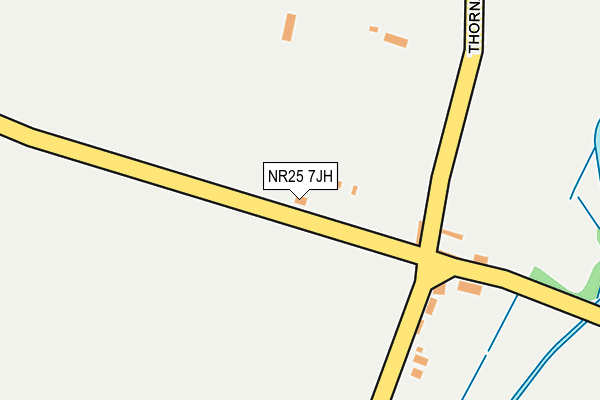 NR25 7JH map - OS OpenMap – Local (Ordnance Survey)