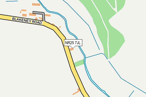 NR25 7JL map - OS OpenMap – Local (Ordnance Survey)