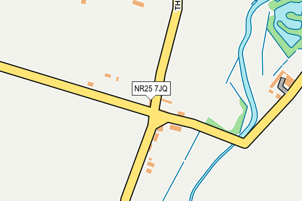 NR25 7JQ map - OS OpenMap – Local (Ordnance Survey)