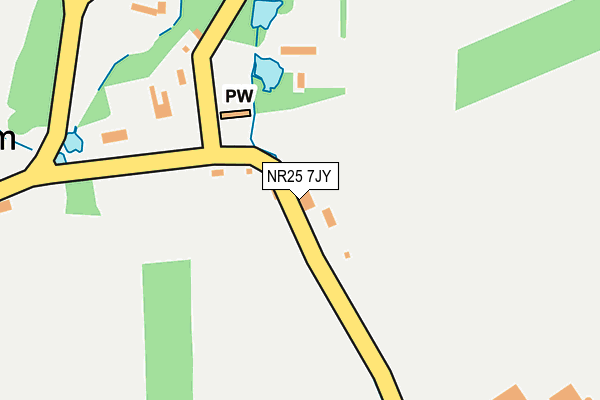 NR25 7JY map - OS OpenMap – Local (Ordnance Survey)