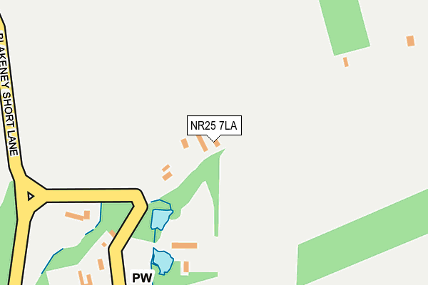 NR25 7LA map - OS OpenMap – Local (Ordnance Survey)