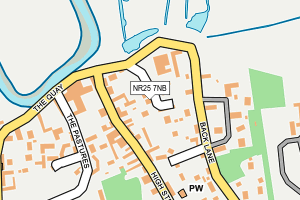 NR25 7NB map - OS OpenMap – Local (Ordnance Survey)