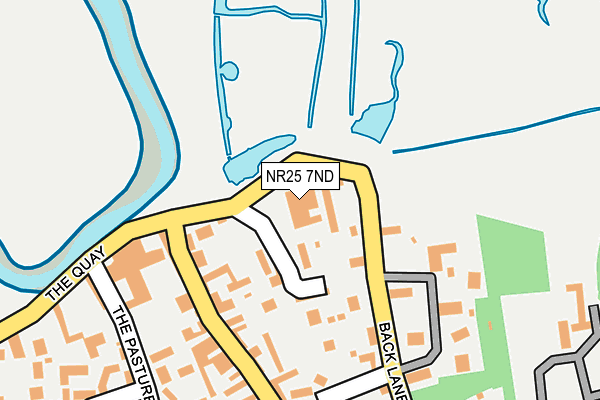 NR25 7ND map - OS OpenMap – Local (Ordnance Survey)