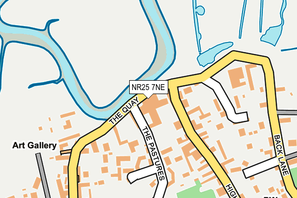 NR25 7NE map - OS OpenMap – Local (Ordnance Survey)