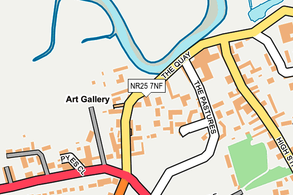 NR25 7NF map - OS OpenMap – Local (Ordnance Survey)