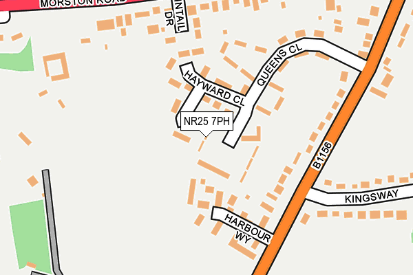 NR25 7PH map - OS OpenMap – Local (Ordnance Survey)